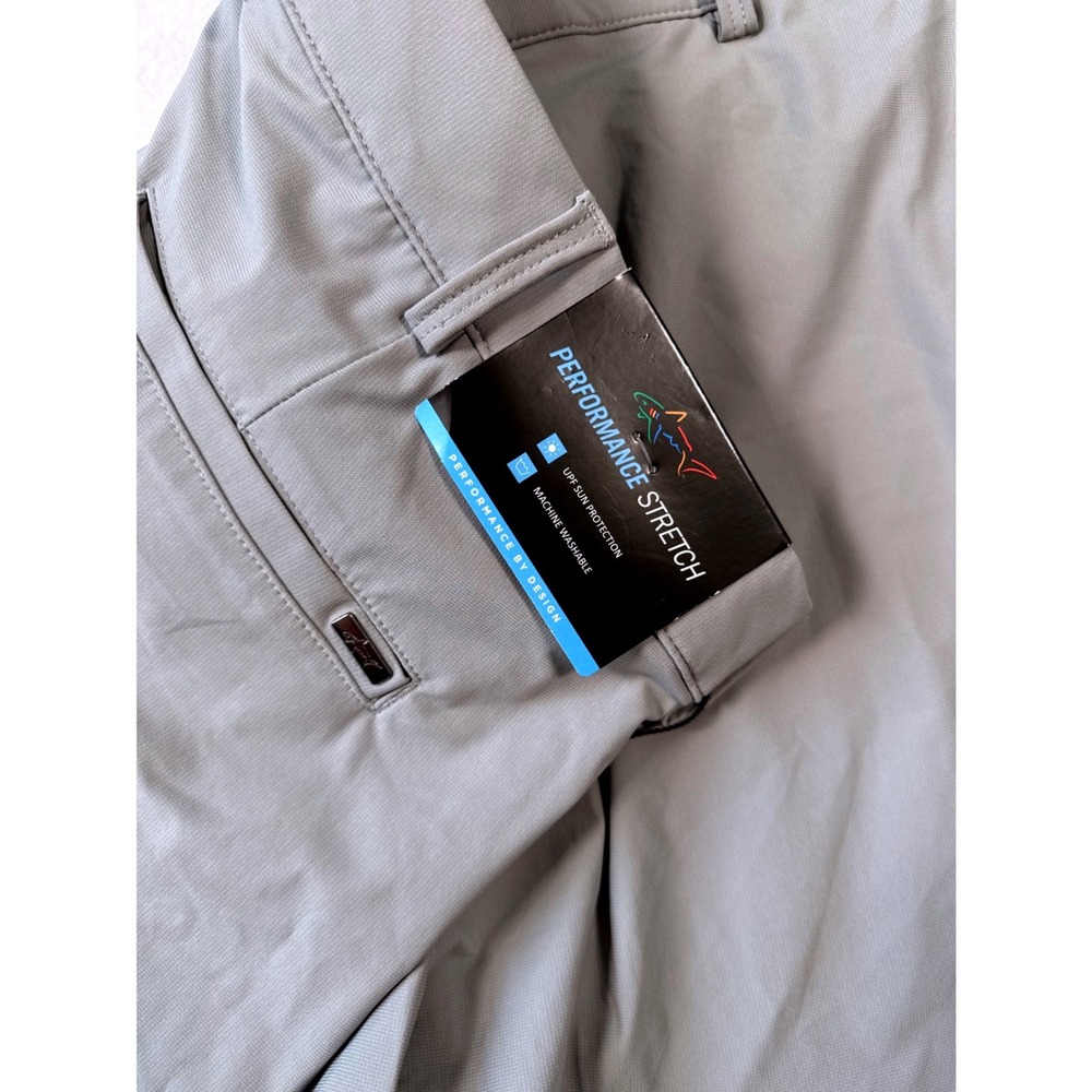Greg Norman Golf Shorts men size 42 Grey Performance Stretch UPF Protection NWT - Picture 3 of 8